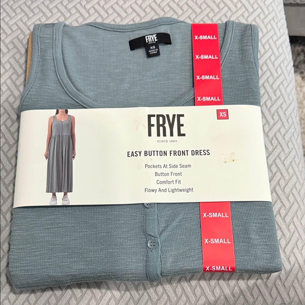 Frye Teal Button Front Dress size XS